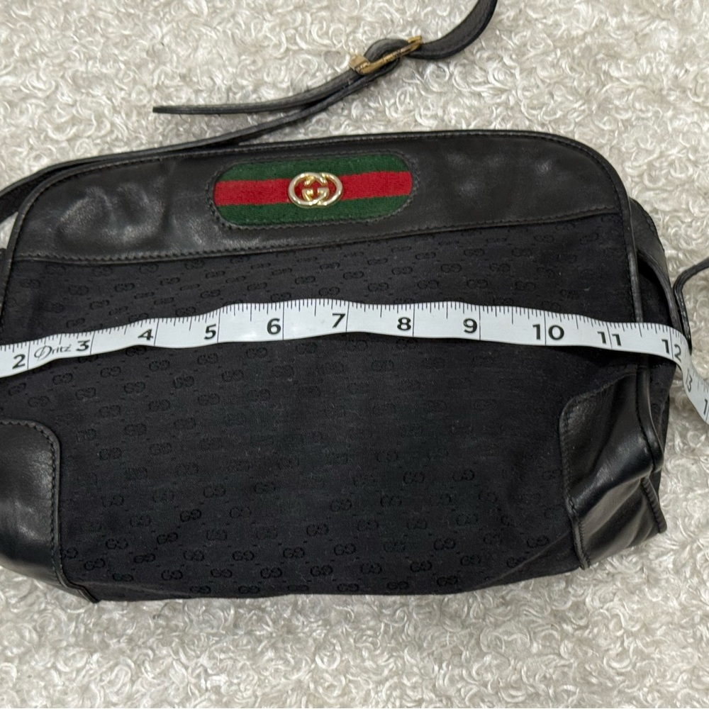 Vintage Gucci Interlocking GG Monogram Supreme Sherry Web Ophidia Bag - Picture 10 of 16